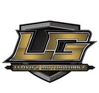 Goldfarbenes LG Logo mit schwarzem Schild und markanten Schriftzügen